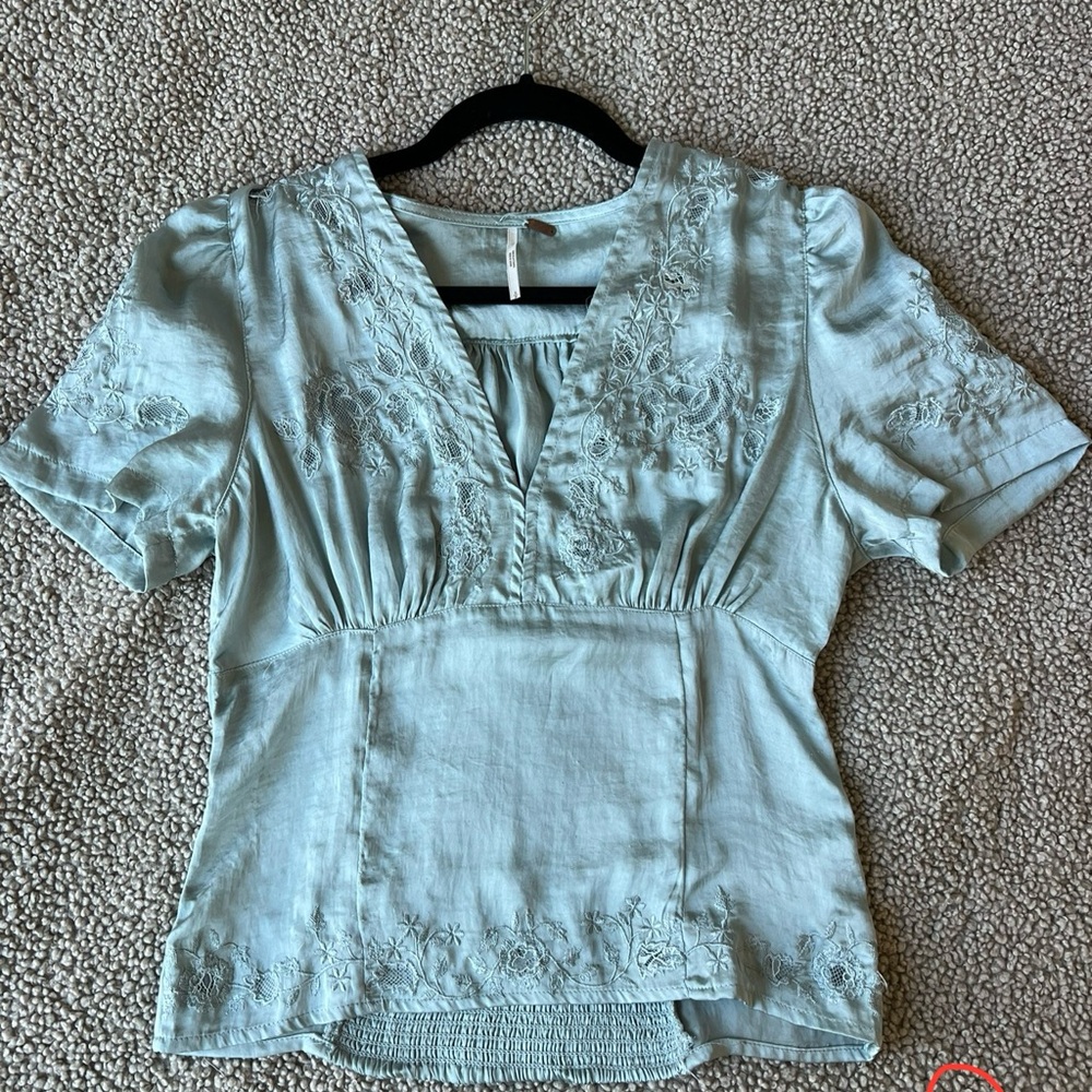 Free People Silk Top